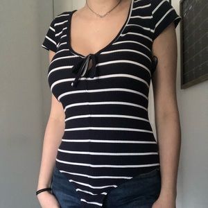 Striped Bodysuit